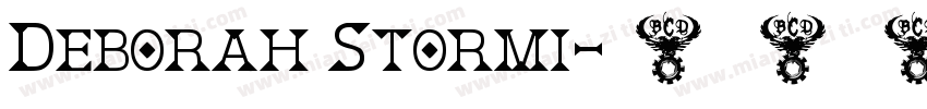 Deborah Stormi字体转换